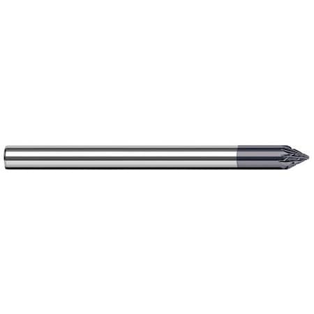 Harvey Tool 1/4 in. Shank dia. x 60 deg. per side Carbide Deburring Chamfer Cutter, 12 RH Teeth, 3 LH Teeth 994060-C3